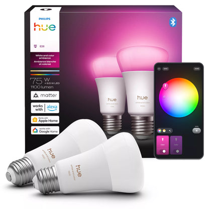 75W A19 2PACK- E26 smart bulbs