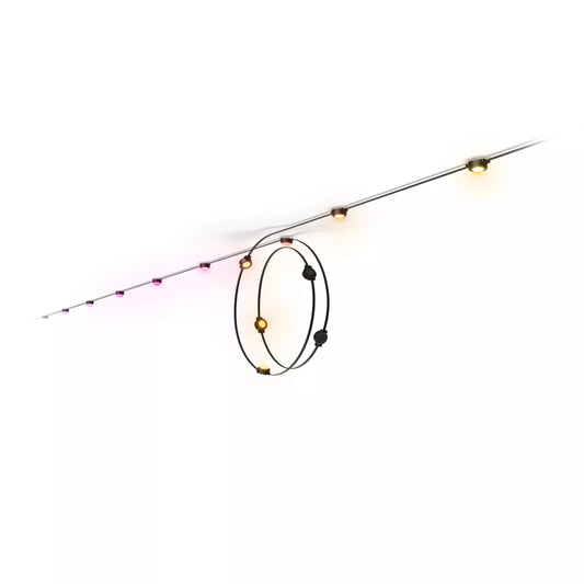 Festavia permanent outdoor lights 90 ft black string