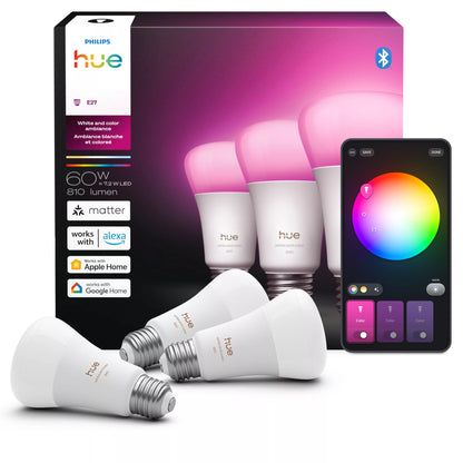 60W A19 3PACK- E26 smart bulbs