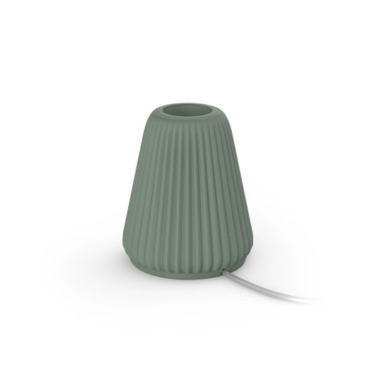 Cone table lamp for Lightguide bulbs (Sage)